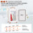 VEVOR Portable Countertop Mini Fridge with Freezer
