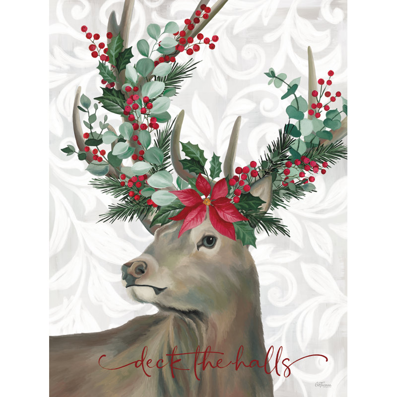 Deck The Halls Deer, H 30 po x l 20 po