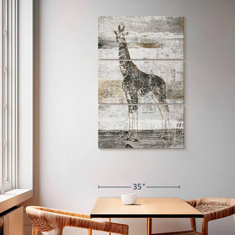 Brampt Giraffe Stare, 65" H x 42" W