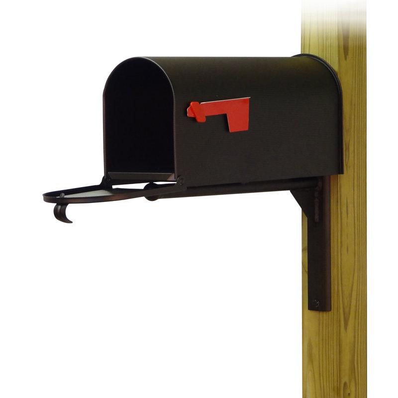 Boîte aux lettres de poteau en acier standard trottoir