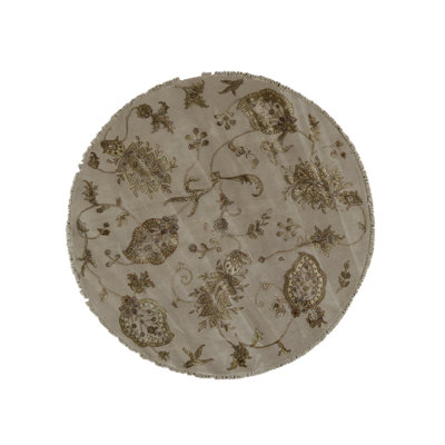 Wool Floral Area Rug