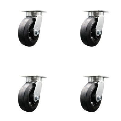 Kingpinle on Steel Swivel Top Plate Caster