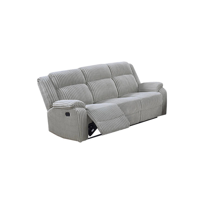 Ensemble de canapé inclinable 2 pièces Motion, Gris