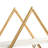 Wood and Gold Diamond Wall Shelf-427059835