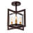 Demetries Glass Semi Flush Mount