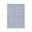Tapis intérieur / extérieur rayé bleu ciel et denim 3 pi x 5 pi HomeRoots