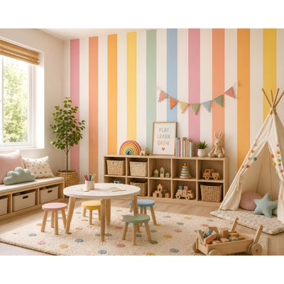 Ensemble de 10 décalcomanies murales Sorbet Pastel