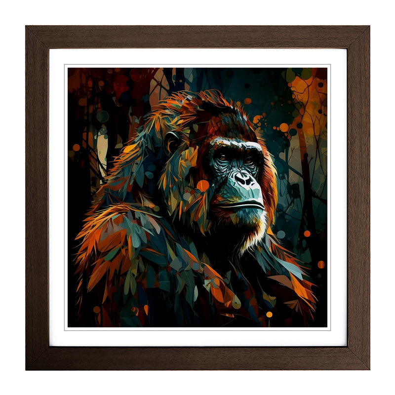 Orangutan - Framed Print, Walnut