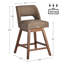 Tabouret de bar pivotant en similicuir Bisto-1251283848-1251283862