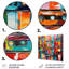 Cassettes colorées abstraites et mélodiques V - Cassette, art mural en métal-1340425930