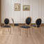 Ensemble de 6 chaises de salle à manger rembourrées en bois massif style français-713618274