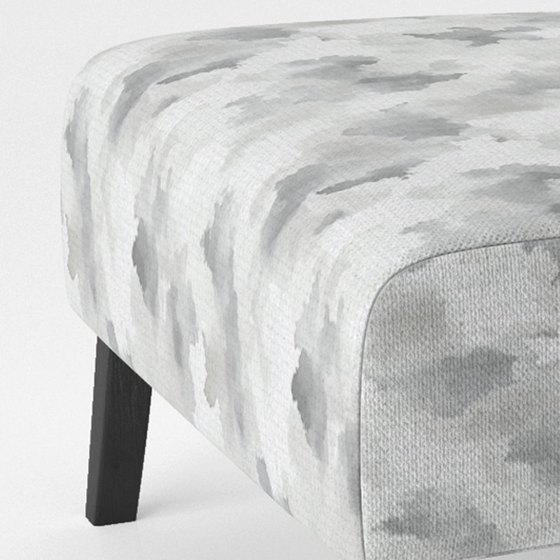Fauteuil de chambre Modern Modern - Fauteuil de chambre gris brouillard chaud, Pantoufle sans accoudoirs