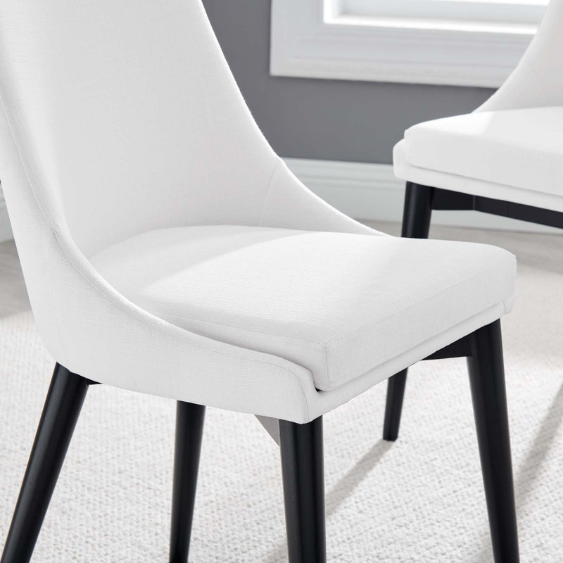 Modway Viscount Dining Chair, White 100% Polyester
