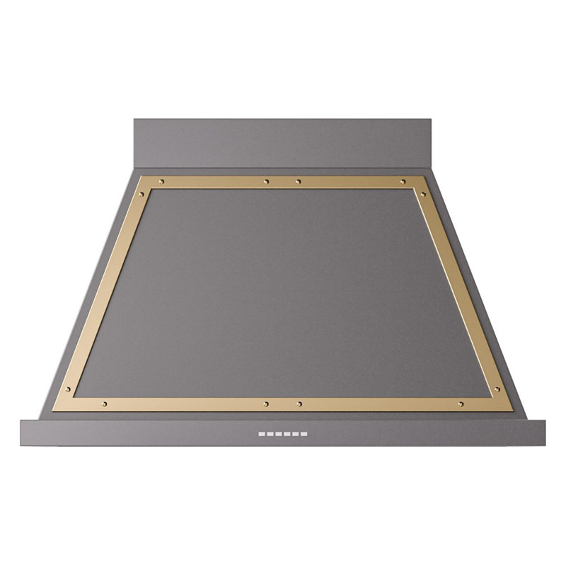 ILVE Nostalgie II Noblesse 40 in Range Hood, Graphite Matte/Brass