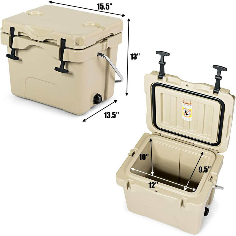 Boîte à glaçons pour camping 16 compartiments, Kaki