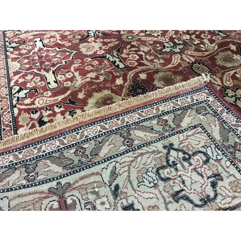 Avalon Wool Oriental Area Rug in Red/Beige/Green
