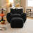 Comfy Lazy Bean Bag Chair with Armrests and Ottoman-118735787