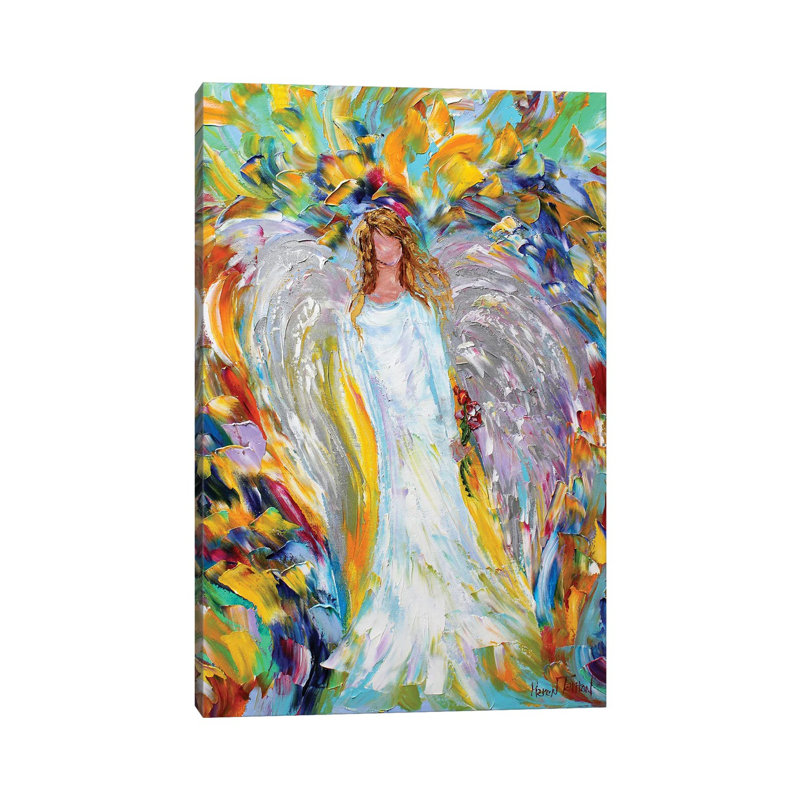 Angel Love by Karen Tarlton - Wrapped Canvas Painting, 20.32 cm H x 30.48 cm W