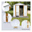 Abri de rangement extérieur pour toit Apex 4 pi x 6 pi vert + blanc-113717616