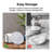  White Marble Coaster Set - 8 Piece