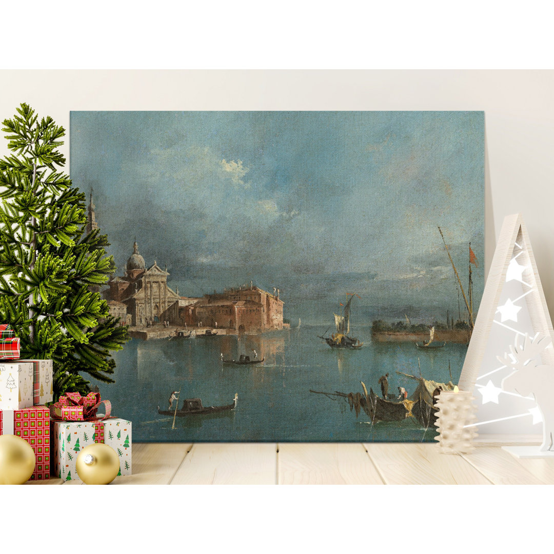 Venice Canaletto Canvas Wall Art, Gallery Wrapped Matte Print, Cityscape, Ready to Hang, Archival Quality, Italian Art, Statement Piece