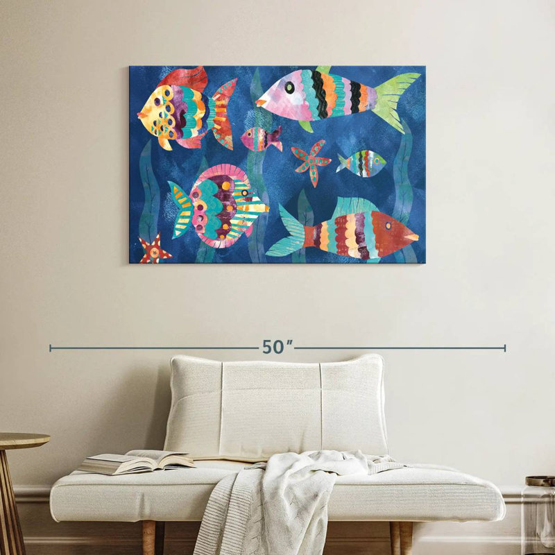Ashelle Boho Reef Fish III, H 26 po x l 39 po