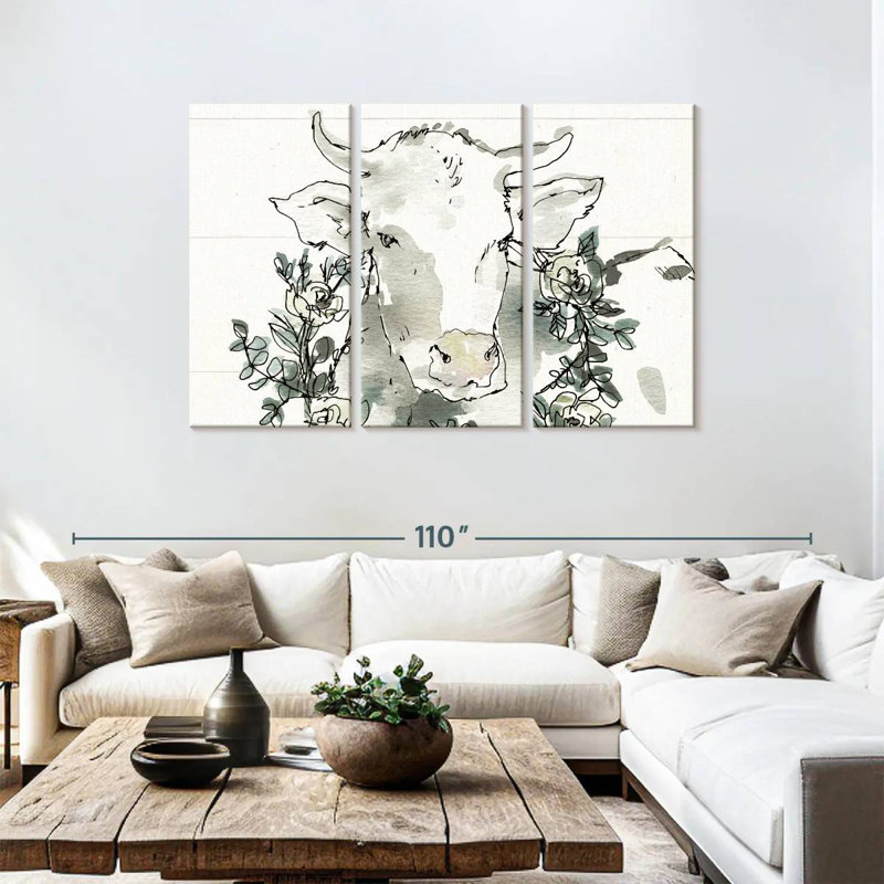 Brampt Modern Farmhouse XII, 48" H x 74" W