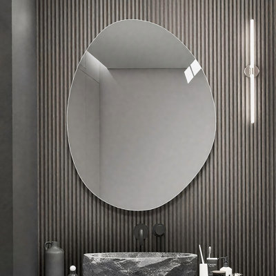 Asymmetrical Bathroom Wall Mirror