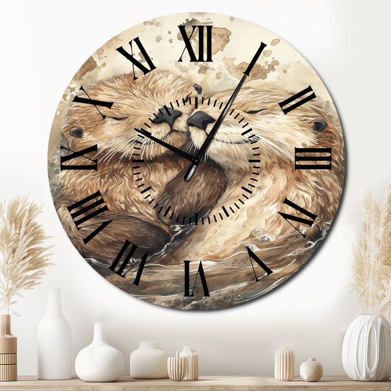 Horloge murale en métal, Surdimensionné