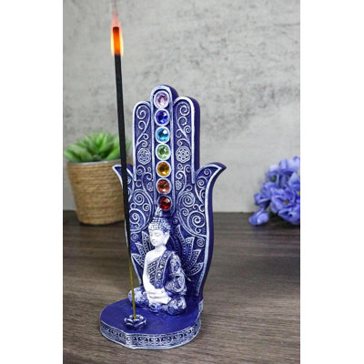 Figurine bleue porte-encens Nirvana Hamsa