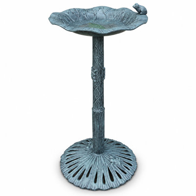 Ditmas Metal Pedestal Birdbath