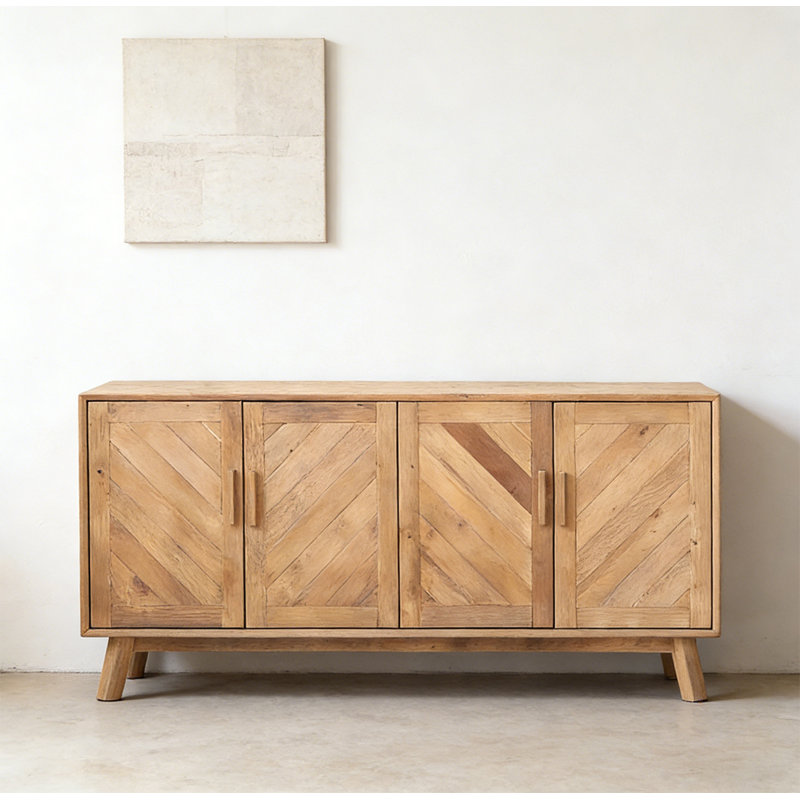 Vintage-style Solid Wood Sideboard