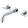 Wall Mount Vanity Faucet with 2 Handle, Bathroom Vanity Faucet with Brass Rough-in Valve