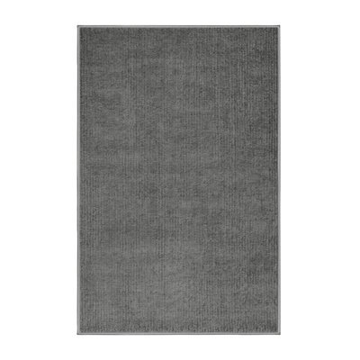 Tapis brun uni lavable à la machine
