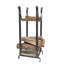 Handcrafted Sling Fireplace Log Rack