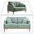 Brewen 56.71" Square Arm Loveseat-1289064028