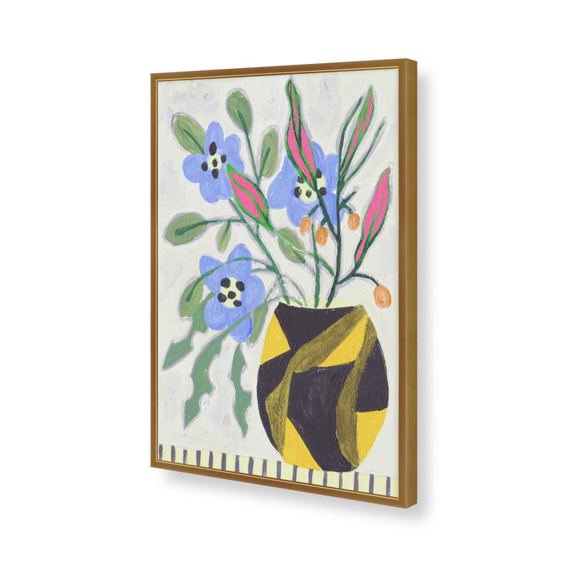 «Patchwork Vibrance I» par Melissa Wang, reproduction d'art sur toile, H 16 po x l 12 po, Encadrement ouvert sans papier mat