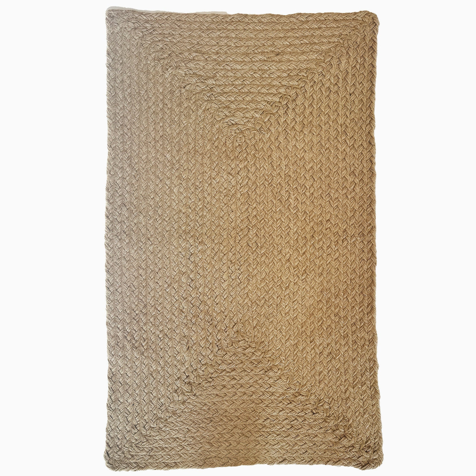 Braided Jute Rug, Rectangle 5' x 8'