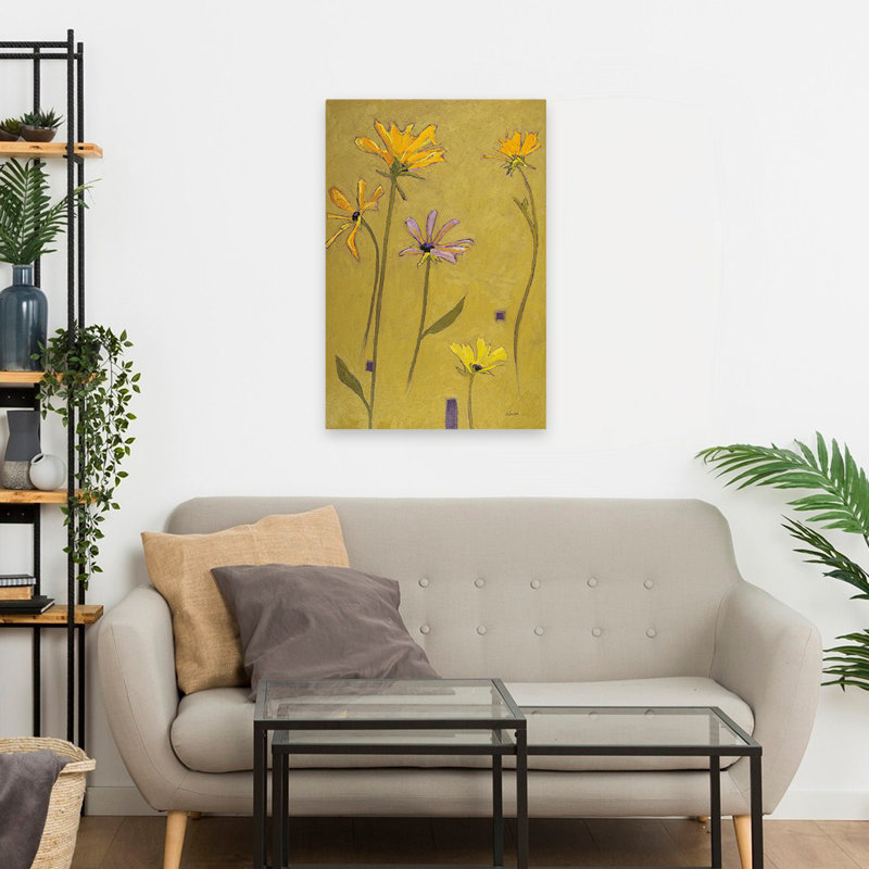 Flotteur Rudbeckia contemporain et Mid-Century moderne, H 24 po x l 16 po