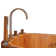 59'' x 26.75'' Freestanding Soaking Wood Bathtub with Faucet