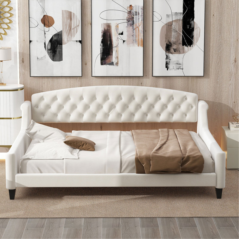 Lit de jour Modern Luxury, Beige, Lit double