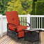 Chaise de patio inclinable avec coussins-896599299