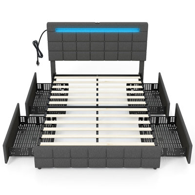 Jarrica Upholstered Platform Storage Bed