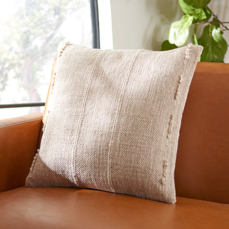 Nikola 18" Square Silver Cotton Pillow