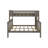 Dazhane Kids Twin Over Full Bunk Bed with Ladder on End-1431171746