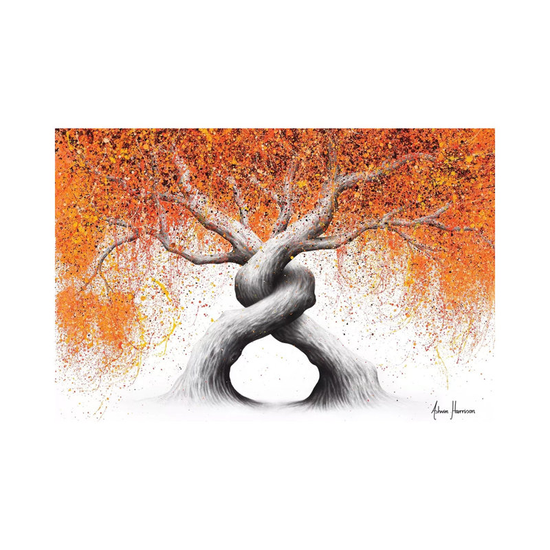 Twisting Love Trees by Ashvin Harrison - Print on Canvas, Wrapped Canvas, 66.04 cm H x 45.72 cm W x 1.91 cm D