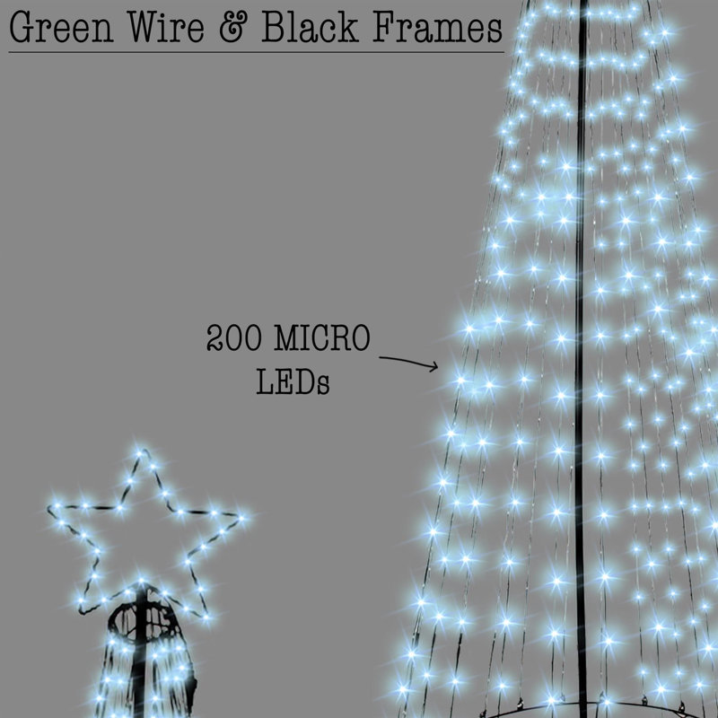PVC Holiday Shaped Ornament, White, 140cm H x 30cm W x 30cm D