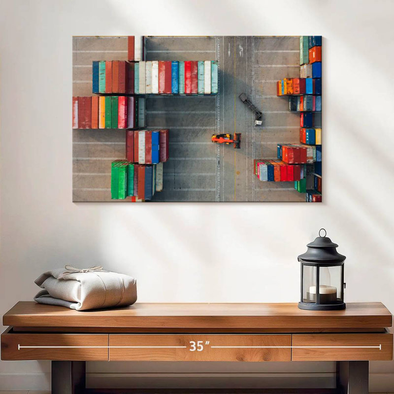 Mehar Freight Yard II, 16" H x 24" W
