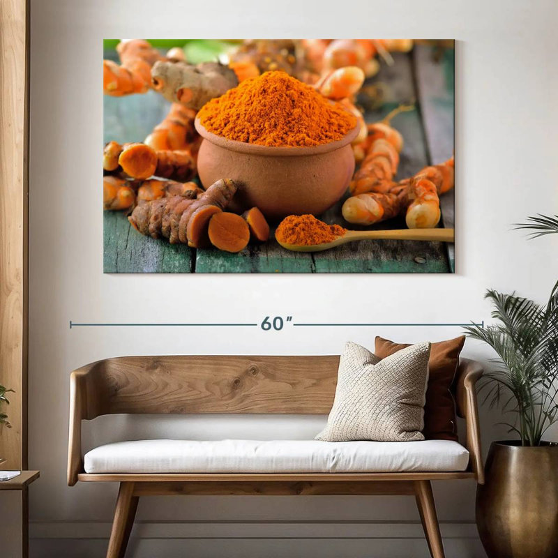 Yarlin Golden Turmeric Spice, 34" H x 51" W