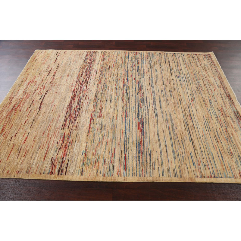 Tapis oriental Ladouceur Gabbeh Kashkoli noué à la main 6 x 8